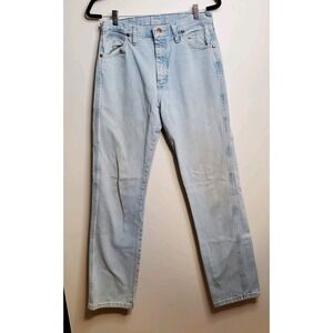 Wrangler Jeans Men 31 X 34 A002 - 4020 Light Denim Whitewash Cowboy Rodeo Style